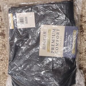 Haggar Premium Comfort Khaki 34/29 Black